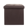 Pouf contenitore quadrato multiuso 38x38xh.38cm Zilkov 