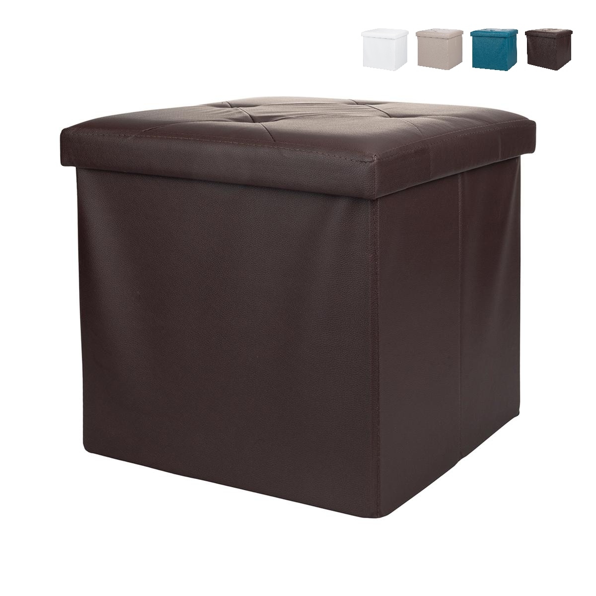 Pouf contenitore quadrato multiuso 38x38xh.38cm Zilkov Sconti Pouf contenitore quadrato multiuso 38x38xh.38cm Zilkov Sconti