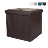 Pouf contenitore quadrato multiuso 38x38xh.38cm Zilkov Sconti
