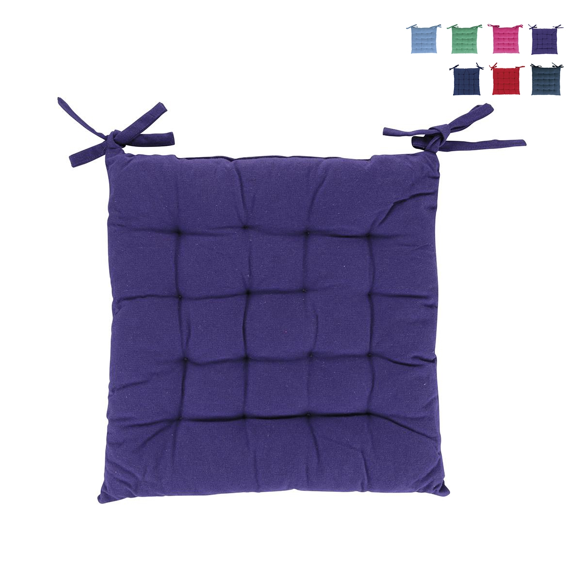 Set 5 cuscini per sedie cucina 40x40cm con lacci Lomake Stock Set 5 cuscini per sedie cucina 40x40cm con lacci Lomake Stock