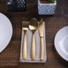 Set 16 posate in acciaio inox satinato impugnatura martellata Harlem Sconti