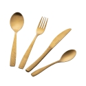 Set 16 posate in acciaio inox satinato impugnatura martellata Harlem Offerta