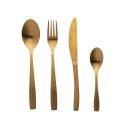 Set 16 posate in acciaio inox satinato impugnatura martellata Harlem Promozione