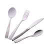 Set 24 posate acciaio inox lucido impugnatura martellata Harlem Sconti