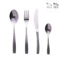 Set 24 posate acciaio inox lucido impugnatura martellata Harlem Promozione