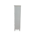 Credenza con vetrina shabby chic 2 ante in vetro 5 cassetti Valencia Saldi
