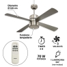 Ventilatore da soffitto con luce e telecomando silenzioso Windy Offerta