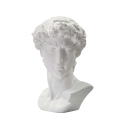 Scultura decorativa testa uomo in resina 44x35,5x60cm David Catalogo
