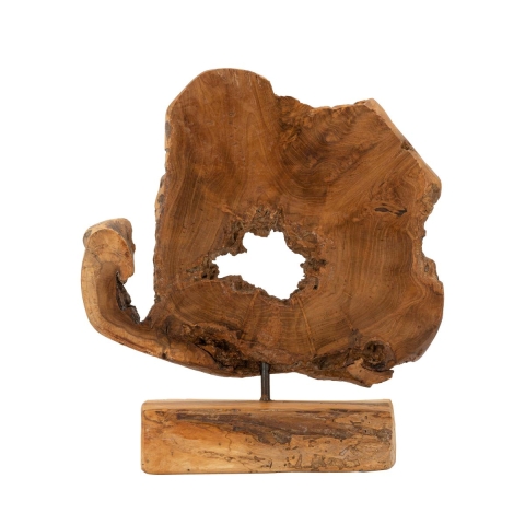 Scultura in legno teak fatta a mano in stile etnico Bintang Promozione