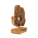 Scultura in legno teak fatta a mano in stile etnico Bintang Offerta