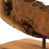 Scultura in legno teak fatta a mano in stile etnico Bintang Sconti