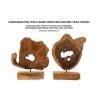 Scultura in legno teak fatta a mano in stile etnico Bintang Scelta