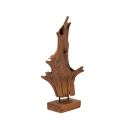 Scultura decorativa etnica in legno teak fatta a mano Akar Offerta