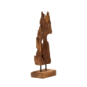 Scultura artigianale decorativa in legno teak stile etnico Rakat Offerta