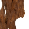 Scultura artigianale decorativa in legno teak stile etnico Rakat Sconti