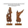 Scultura artigianale decorativa in legno teak stile etnico Rakat Scelta
