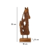 Scultura artigianale decorativa in legno teak stile etnico Rakat Modello