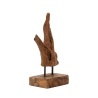 Scultura stile etnico in legno teak scolpita a mano Taka Offerta