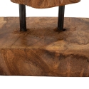 Scultura stile etnico in legno teak scolpita a mano Taka Stock