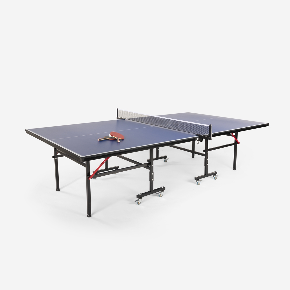 Tavolo ping pong 274x152,5cm professionale pieghevole con tendirete racchette palline Booster Promozione