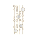 Pannello decorativo design geometrico con specchi dorati Gloss Promozione