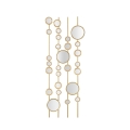 Pannello decorativo design geometrico con specchi dorati Gloss Promozione