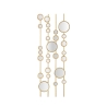 Pannello decorativo design geometrico con specchi dorati Gloss Promozione