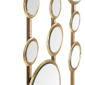 Pannello decorativo design geometrico con specchi dorati Gloss Sconti
