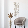 Pannello decorativo design geometrico con specchi dorati Gloss Vendita