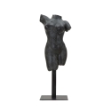 Statuetta scultura decorativa busto donna in resina nero Afrodite Promozione