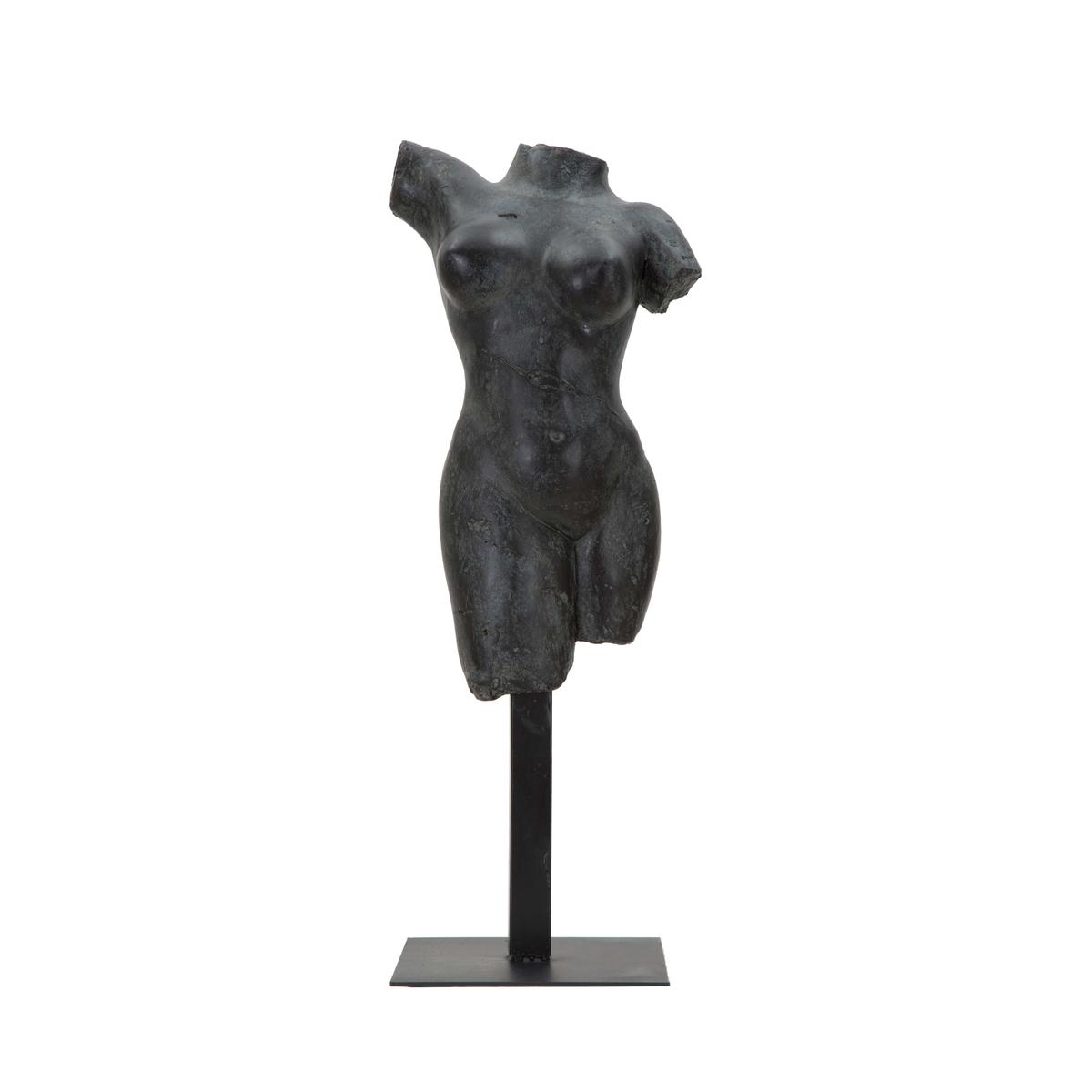 Statuetta scultura decorativa busto donna in resina nero Afrodite Promozione