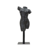 Statuetta scultura decorativa busto donna in resina nero Afrodite Promozione