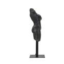Statuetta scultura decorativa busto donna in resina nero Afrodite Offerta