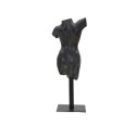 Statuetta scultura decorativa busto donna in resina nero Afrodite Sconti