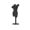 Statuetta scultura decorativa busto donna in resina nero Afrodite Sconti