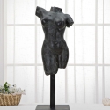 Statuetta scultura decorativa busto donna in resina nero Afrodite Vendita