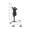 Statuetta scultura decorativa busto donna in resina nero Afrodite Stock