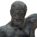 Statuetta busto uomo scultura in resina nera Ercole Offerta
