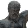 Statuetta busto uomo scultura in resina nera Ercole Offerta