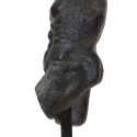 Statuetta busto uomo scultura in resina nera Ercole Saldi