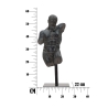 Statuetta busto uomo scultura in resina nera Ercole Stock