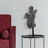 Statuetta busto uomo scultura in resina nera Ercole Vendita