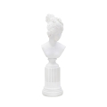 Statuetta scultura busto donna classica in resina bianca Era Promozione