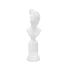 Statuetta scultura busto donna classica in resina bianca Era Promozione