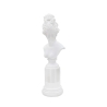 Statuetta scultura busto donna classica in resina bianca Era Offerta