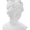 Statuetta scultura busto donna classica in resina bianca Era Saldi