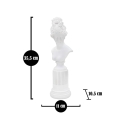 Statuetta scultura busto donna classica in resina bianca Era Stock