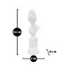 Statuetta scultura busto donna classica in resina bianca Era Stock