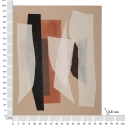 Quadro astratto dipinto su tela geometrico boho chic 100x80 cm Naruk Catalogo