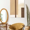 Quadro astratto su tela dipinto in stile boho chic 100x80 cm Lofty Vendita